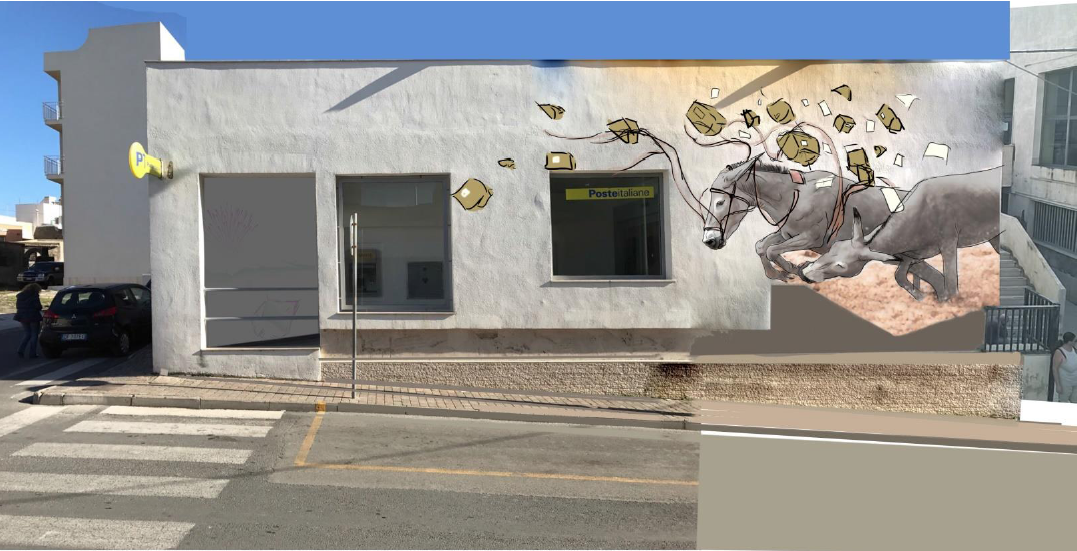 murale ufficio postale Pantelleria